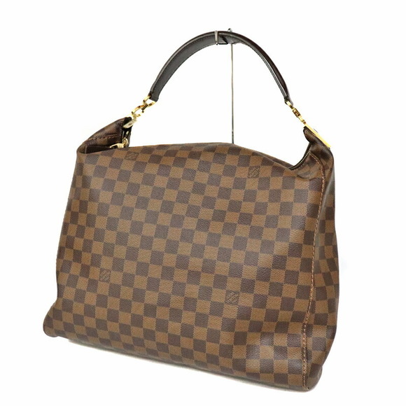 Louis Vuitton Portobello GM Shoulder Bag Damier Canvas Ebene Brown - Picture 1 of 13